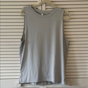 Fabletics Light Gray Muscle Tank